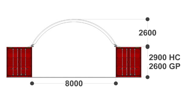 8m x 6.05m Front Elevation Image