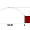 12m W x 12.2m L CMDS - FRONT ELEVATION